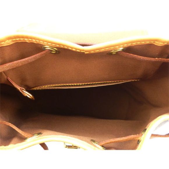 Louis Vuitton Montsouris MM Monogram Rucksack Backpack Brown Gold Metal Fittings - Picture 6 of 10